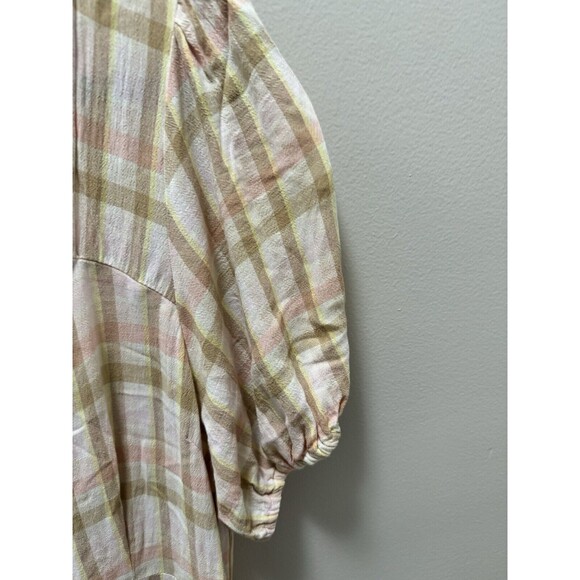 BP Juniors Plus Plaid Fall Short Sleeve Dress Size 1x - Picture 3 of 6